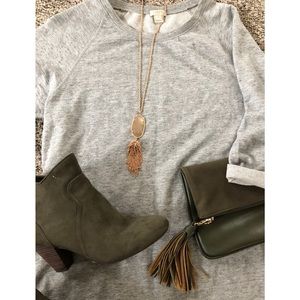 J. Crew Sweatshirt Dress, Gray
